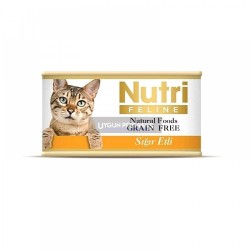Nutri Feline Sığır Etli Tahılsız Yetişkin Kedi Konserve Maması 85 Gr