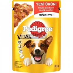 Pedigree Sığır Etli Köpek Konserve Maması 100 Gr