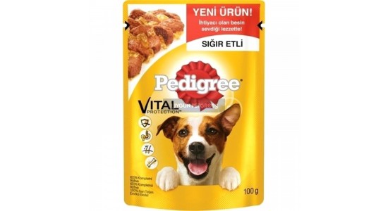 Pedigree Sığır Etli Köpek Konserve Maması 100 Gr