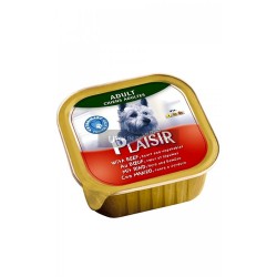 Plaisir Biftek ve Sebzeli Kıyılmış Köpek Konserve Maması 150 Gr