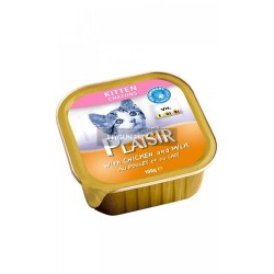 Plaisir Kitten Tavuklu ve Sütlü Yavru Pate Kedi Konserve Maması 100 Gr