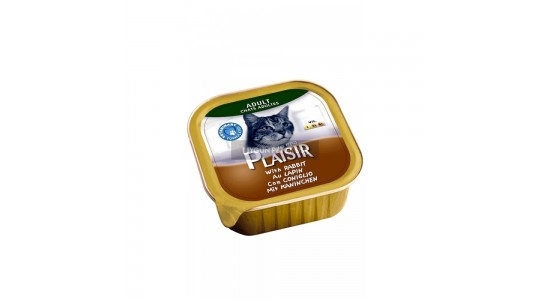 Plaisir Tavsanli Yetişkin Pate Kedi Konserve Maması 100 Gr