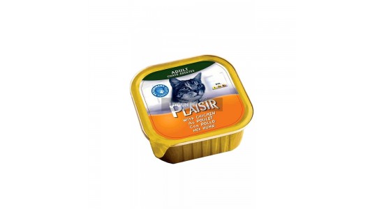 Plaisir Tavuklu Yetişkin Pate Kedi Konserve Maması 100 Gr