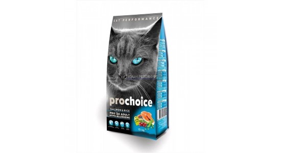 Pro Choice Pro 34 Somonlu Yetişkin Kedi Maması 15 Kg