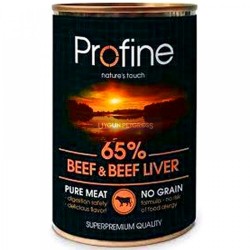Profine Sığır Etli ve Ciğerli Tahılsız Köpek Konserve Maması 400 Gr