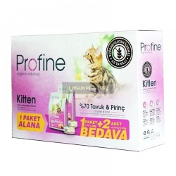 Profine Süper Premium Kitten Yavru Kedi Maması 300 Gr+300 Gr (2 Adet Nutri Kedi Konserve Maması Hediye)