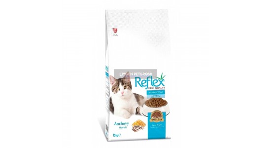 Reflex Hamsili Yetişkin Kedi Maması 15 Kg