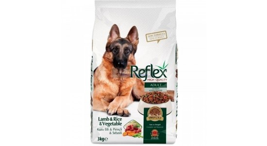 Reflex Kuzu Etli ve Sebzeli Yetişkin Köpek Maması 3 Kg