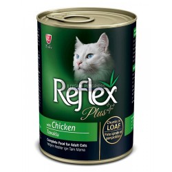 Reflex Plus Kıyılmış Tavuklu Yetişkin Kedi Konserve Maması 400 Gr