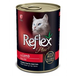 Reflex Plus Kuzu Etli Yetişkin Kedi Konserve Maması 400 Gr