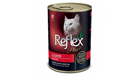 Reflex Plus Kuzu Etli Yetişkin Kedi Konserve Maması 400 Gr