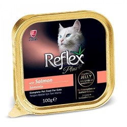 Reflex Plus Parca Etli Somonlu Yetişkin Kedi Konserve Maması 100 Gr