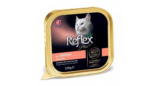 Reflex Plus Parca Etli Somonlu Yetişkin Kedi Konserve Maması 100 Gr