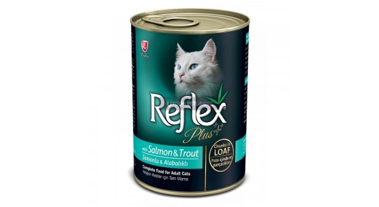 Reflex Plus Somon ve Alabalıklı Yetişkin Kedi Konserve Maması 400 Gr
