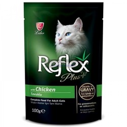 Reflex Plus Tavuklugravy Soslu Yetişkin Kedi Konserve Maması 100 Gr