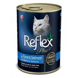 Reflex Plus Tuna ve Somonlu Yetişkin Kedi Konserve Maması 400 Gr