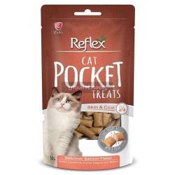 Reflex Pocket Deri Tüy Sağliği İcin Somonlu Kedi Ödülü 60 Gr