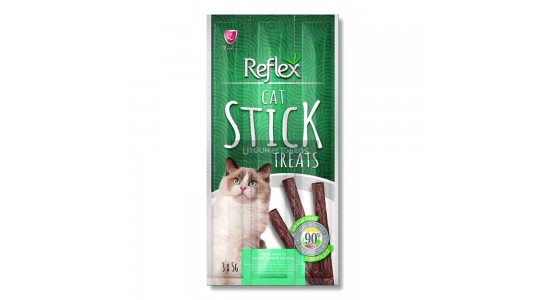 Reflex Sticks Kuzu Etli ve Kedi cimli Kedi Ödül cubuklari 3x5 Gr