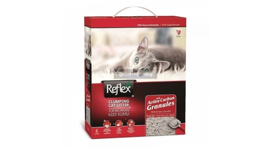 Reflexgranül Aktif Karbonlu Topaklanan Kedi Kumu 6 Lt