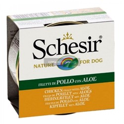 Schesir Jel İcinde Tavuklu ve Aloeverali Köpek Konserve Maması 150 Gr