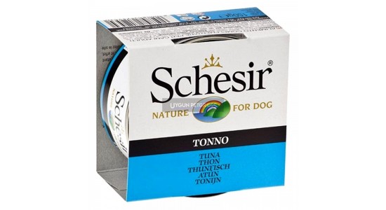 Schesir Jel İcinde Ton Balıklı Köpek Konserve Maması 150 Gr
