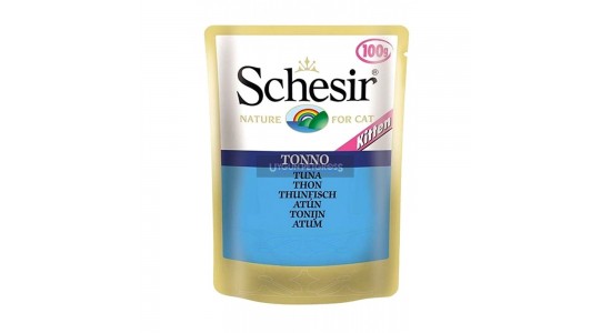 Schesir Jel İcinde Ton Balıklı Yavru Kedi Maması 100 Gr