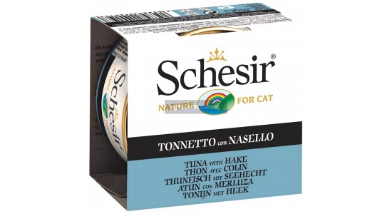 Schesir Jel İcinde Ton Balıklı Yetişkin Kedi Konserve Maması 85 Gr