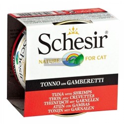 Schesir Jel İcinde Ton Balıklıkaridesli Yetişkin Kedi Konserve Maması 85 Gr