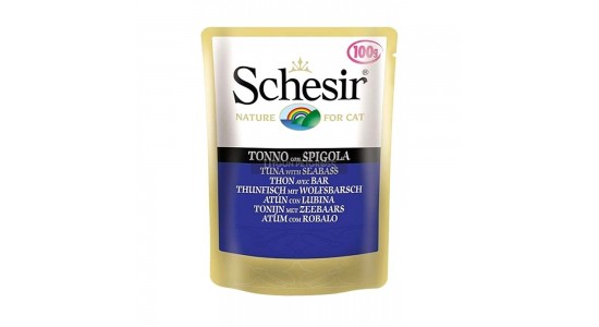 Schesir Jel İcinde Ton Balıklılevrekli Kedi Maması 100 Gr