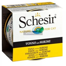 Schesir Jel İcinde Ton Balıklıyengecli Yetişkin Kedi Konserve Maması 85 Gr