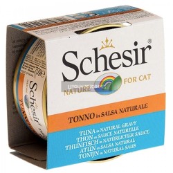 Schesir Kendi Suyunda Pisirilmis Ton Balıklı Yetişkin Kedi Konserve Maması 70 Gr
