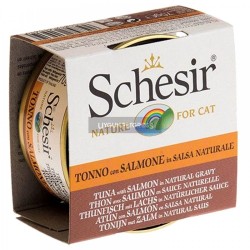 Schesir Kendi Suyunda Pisirilmis Ton Balıklısomonlu Yetişkin Kedi Konserve Maması 70 Gr
