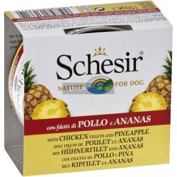 Schesir Nature Tavuklu ve Ananasli Köpek Konserve Maması 150 Gr