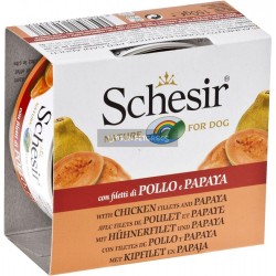 Schesir Nature Tavuklu ve Papayali Köpek Konserve Maması 150 Gr