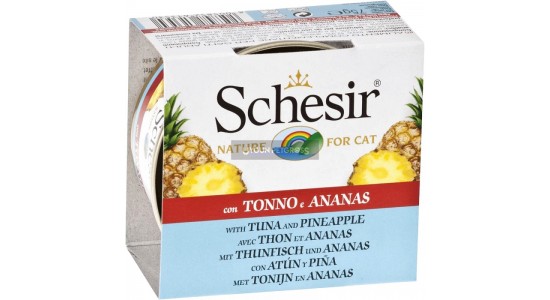Schesir Nature Ton Balıklı ve Ananasli Kedi Konserve Maması 75 Gr