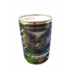 Krax Kuzu Etli Kıyılmış Yetişkin Kedi Konserve Maması 400 Gr