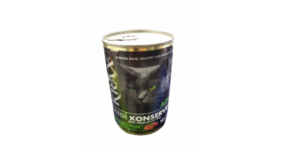 Krax Kuzu Etli Kıyılmış Yetişkin Kedi Konserve Maması 400 Gr