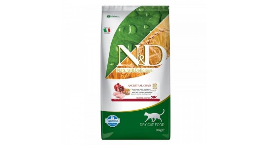 Nd Düsük Tahıllı Tavuklu Narli Kısırlaştırılmış Kedi Maması 10 Kg