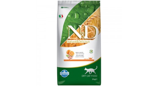 Nd Ocean Tahılsız Ringa Balıklı Portakalli Yetişkin Kedi Maması 10 Kg