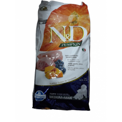 Nd Pumpkin Tahılsız Balkabaklı Kuzu Etli Yaban Mersinli Orta ve Büyük Irk Yavru Köpek Maması 12 Kg