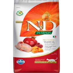 Nd Pumpkin Tahılsız Bıldırcın Etli Balkabaklı ve Narli Kısırlaştırılmış Kedi Maması 5 Kg