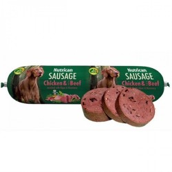 Nutrican Sausage Tavuklu ve Biftek Etli Köpek Ödül Sosisi 800 Gr