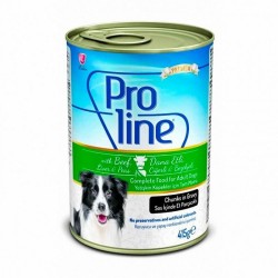 Proline Dana Etli Ciğerli Bezelyeli Yetişkin Köpek Konserve Maması 415 Gr