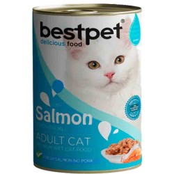 Bestpet Somonlu Yetişkin Kedi Konserve Maması 400 Gr
