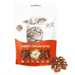 Crocus Cheesey Chicken Bites Peynir ve Tavuklu Tahılsız Kedi Ödülü 80 Gr