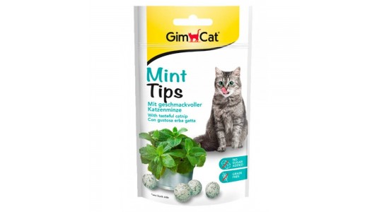 Gimcat Mint Tips Naneli Kedi Ödül Tableti 40 Gr