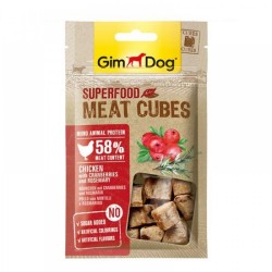Gimdog Meatcubes Tavuklu Kizilcik ve Biberiye Köpek Ödülü 70 Gr