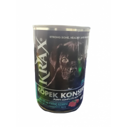 Krax Kuzu Etli Kıyılmış Yavru Köpek Konserve Maması 400 Gr