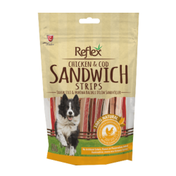 Reflex Köpek Ödül Tavuklu ve Morina Balik Dilim Sandvic 80 Gr