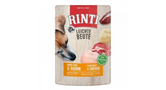Rinti Lb Dana Etli ve Tavuklu Tahılsız Köpek Konserve Maması 400 Gr